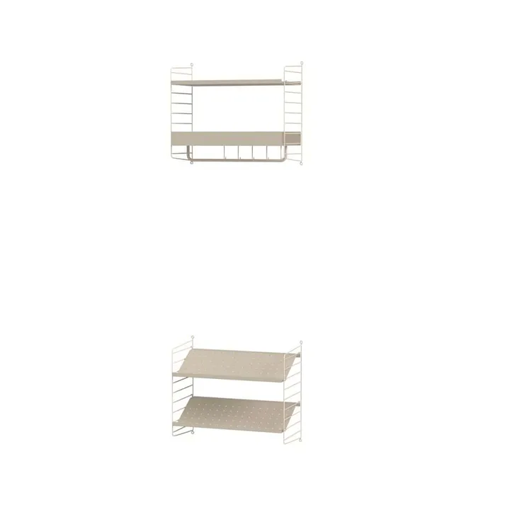 Scaffale da ingresso String beige - combinazione E - String