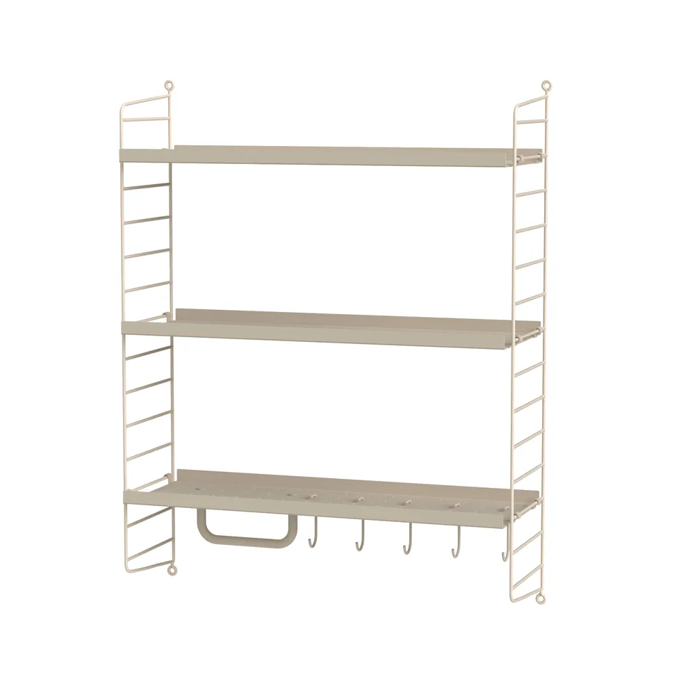 Scaffale da ingresso String beige - combinazione G,  String