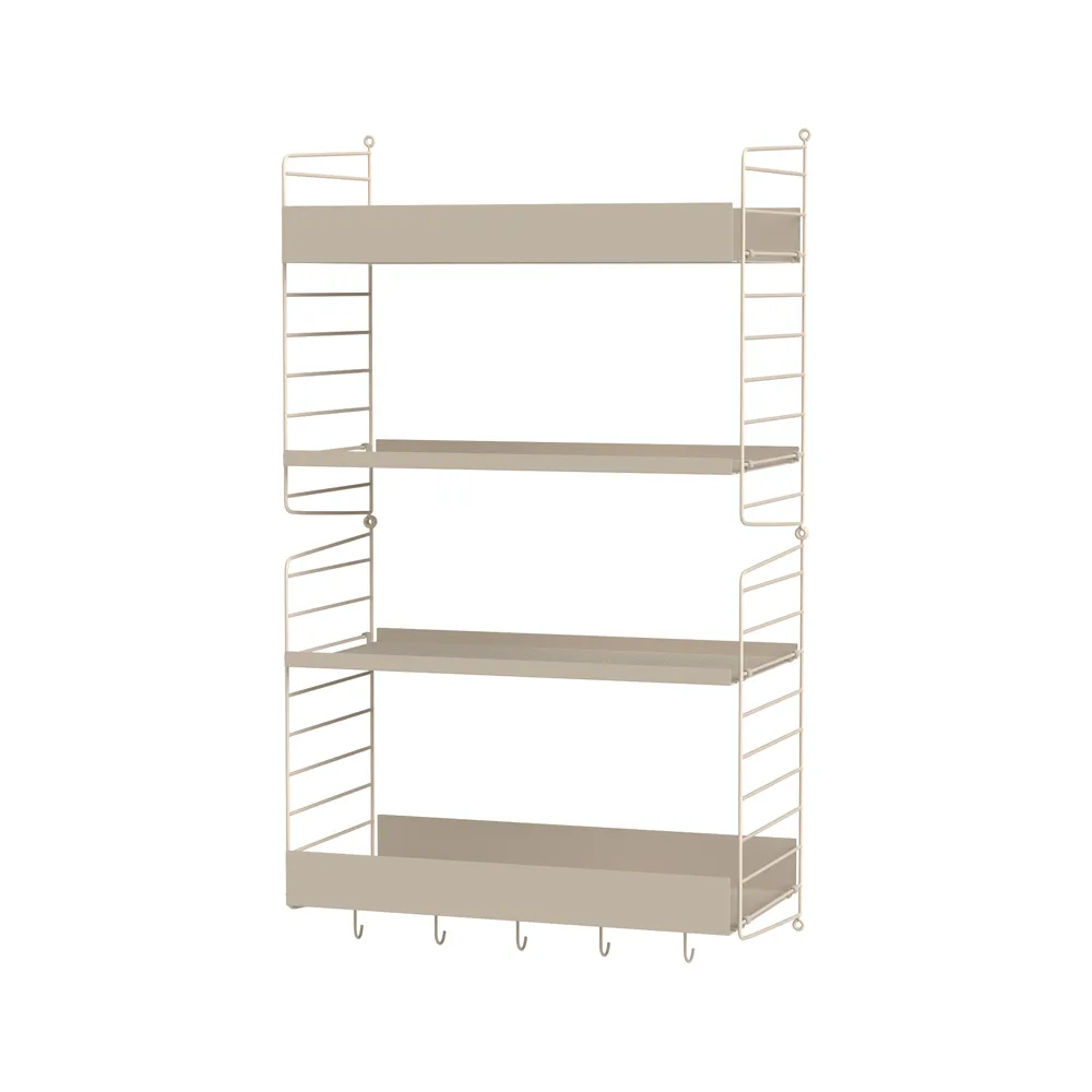 Scaffale da ingresso String beige - combinazione H,  String