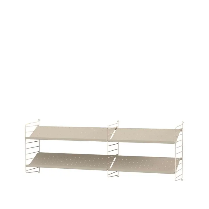 Scaffale da ingresso String beige - combinazione I - String