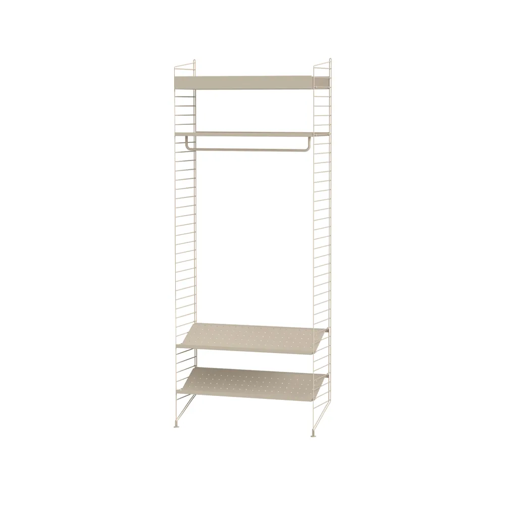 Scaffale da ingresso String beige - combinazione L,  String