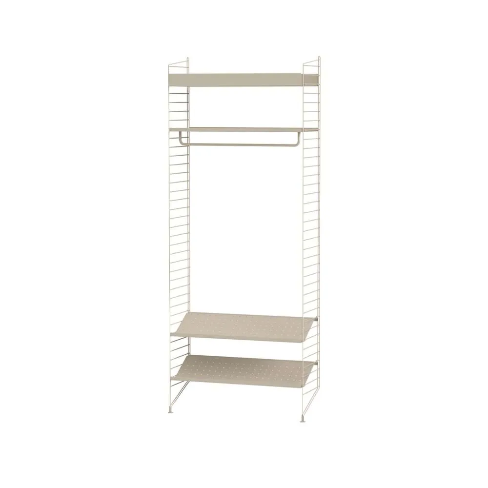 Scaffale da ingresso String beige - combinazione L String