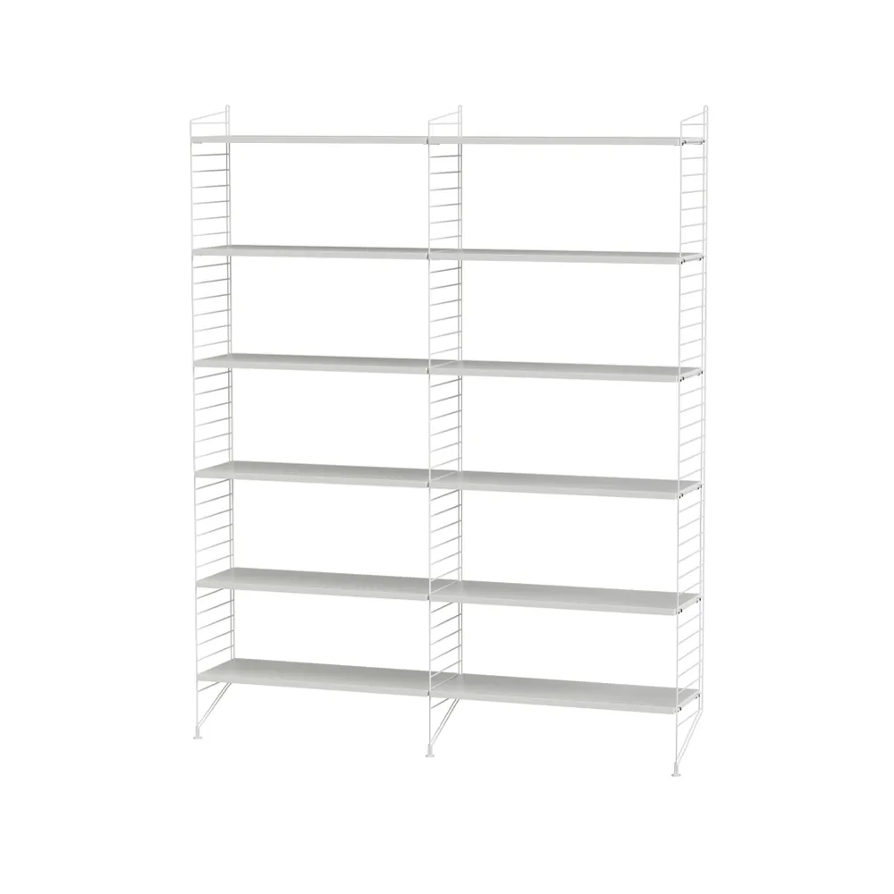 Scaffale da ingresso String bianco - combinazione A,  String