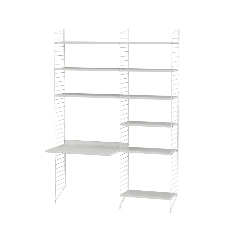 Scaffale da ingresso String bianco - combinazione B,  String