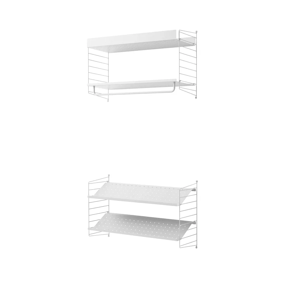 Scaffale da ingresso String bianco - combinazione B,  String