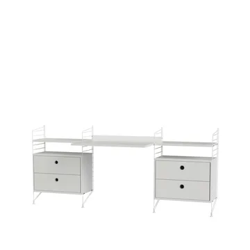 Scaffale da ingresso String bianco - combinazione C - String