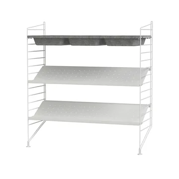Scaffale da ingresso String bianco - combinazione C - String