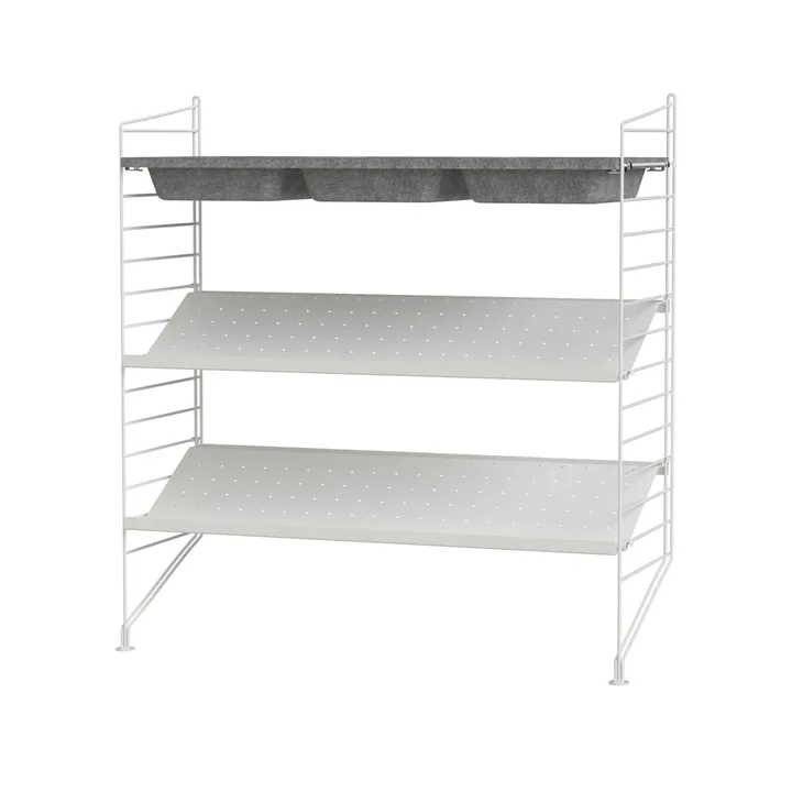 Scaffale da ingresso String bianco - combinazione C - String