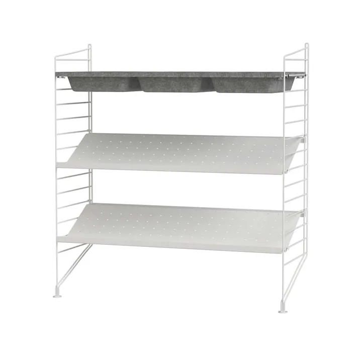 Scaffale da ingresso String bianco - combinazione C - String