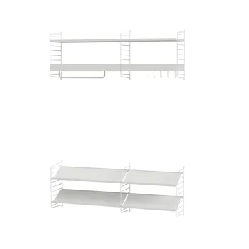 Scaffale da ingresso String bianco - combinazione H - String