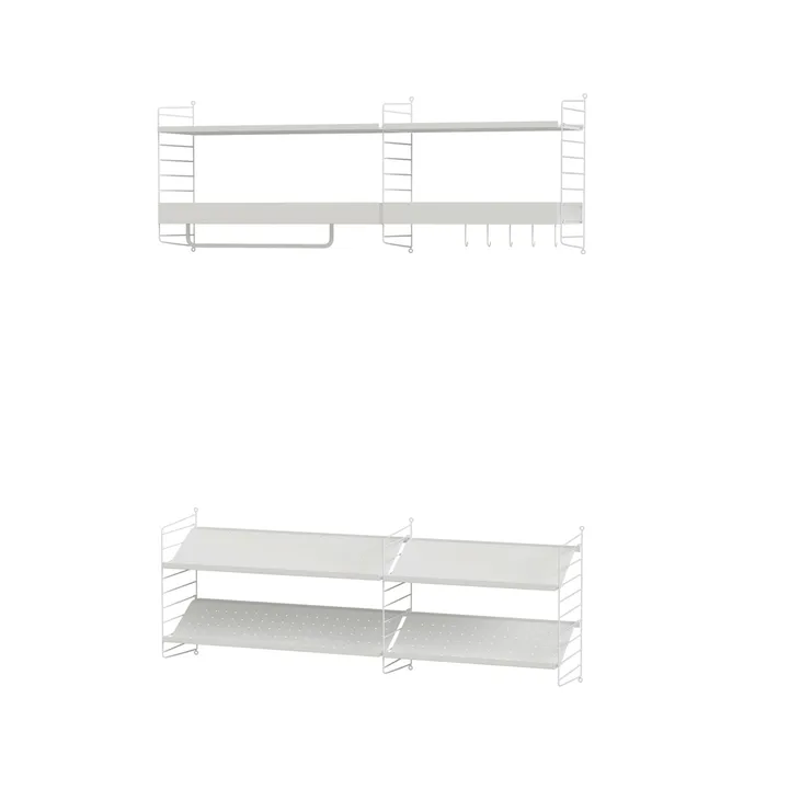 Scaffale da ingresso String bianco - combinazione H - String