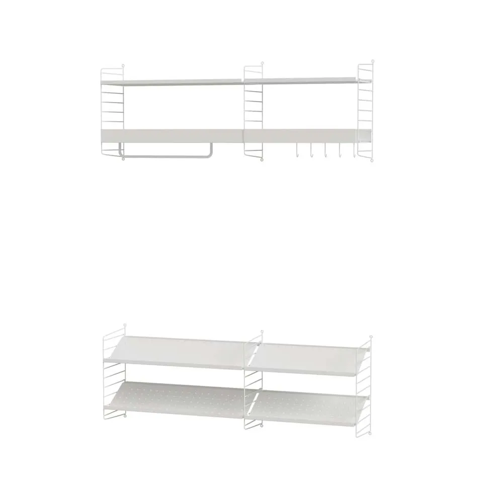 Scaffale da ingresso String bianco - combinazione H String