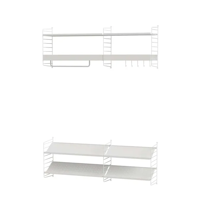 Scaffale da ingresso String bianco - combinazione H - String