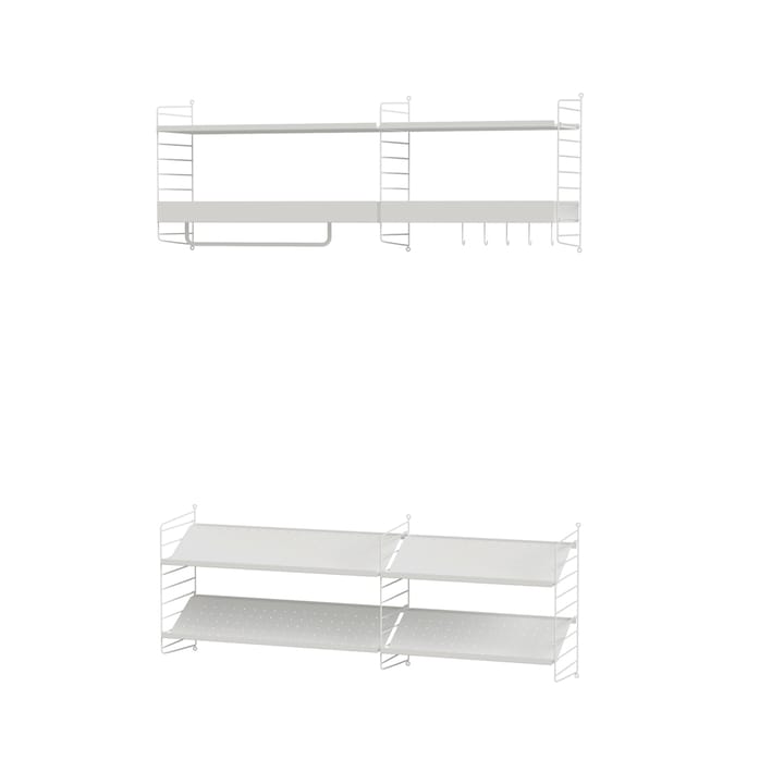 Scaffale da ingresso String bianco - combinazione H - undefined - String