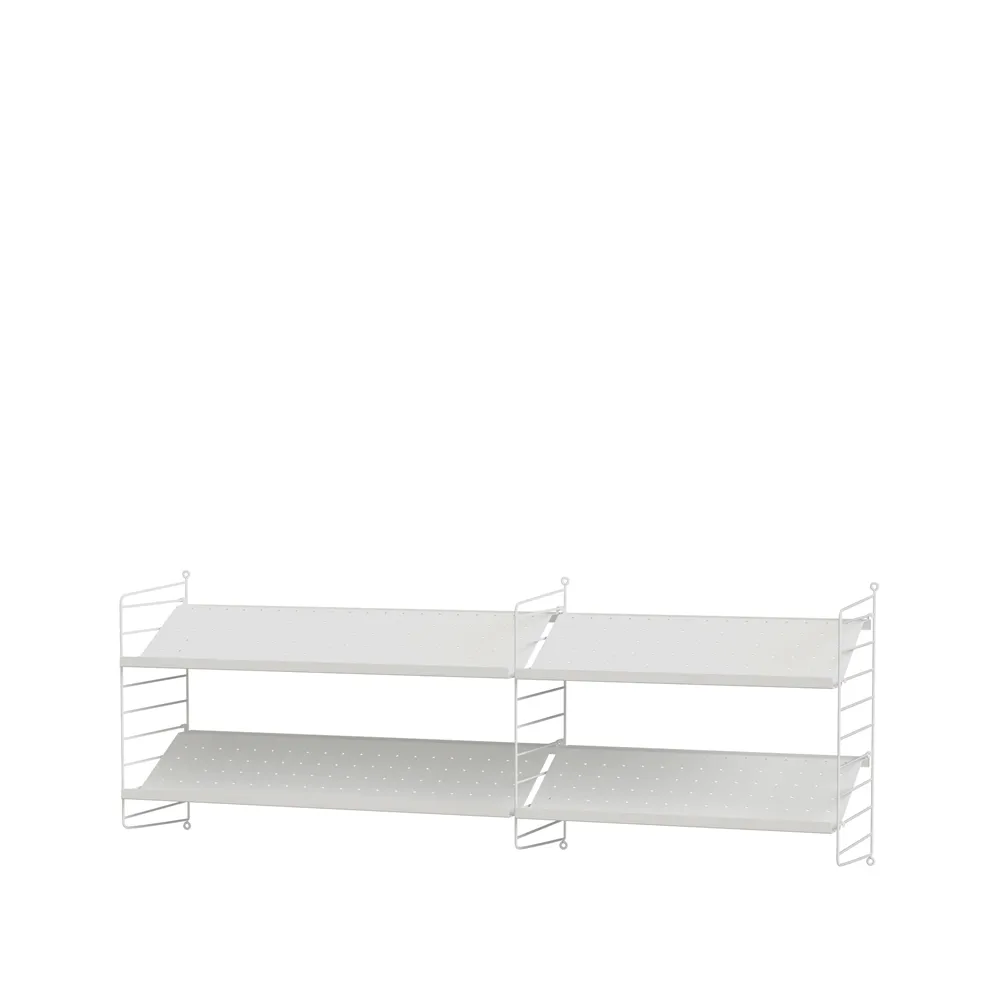 Scaffale da ingresso String bianco - combinazione I,  String