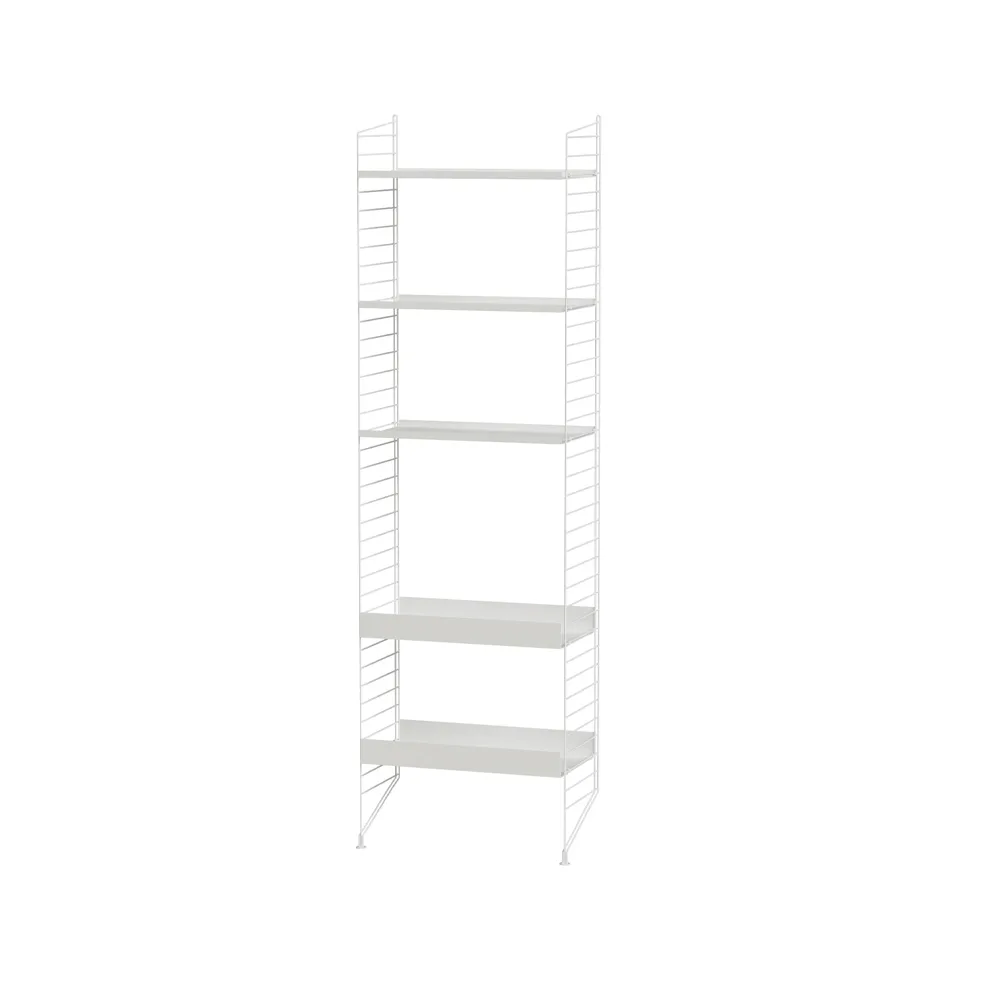 Scaffale da ingresso String bianco - combinazione I,  String