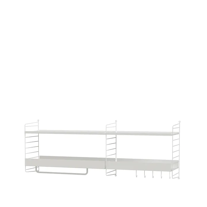 Scaffale da ingresso String bianco - combinazione J - String