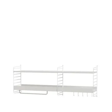 Scaffale da ingresso String bianco - combinazione J - undefined - String