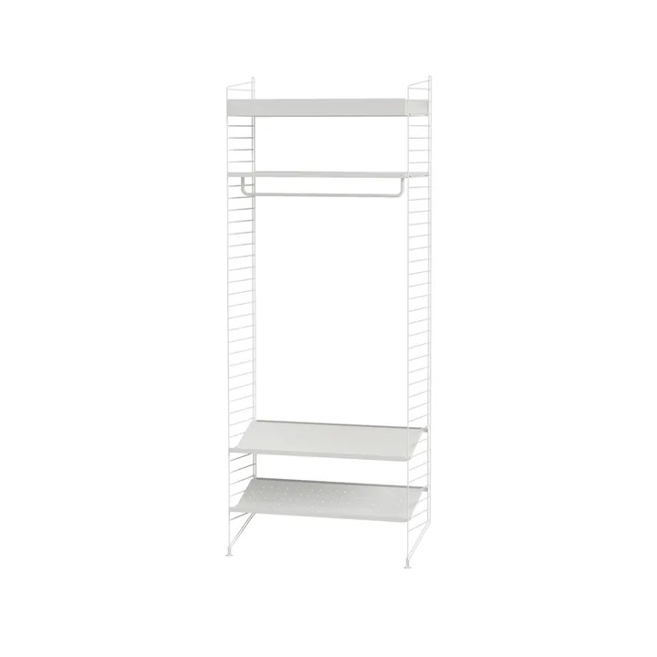 Scaffale da ingresso String bianco - combinazione L - String