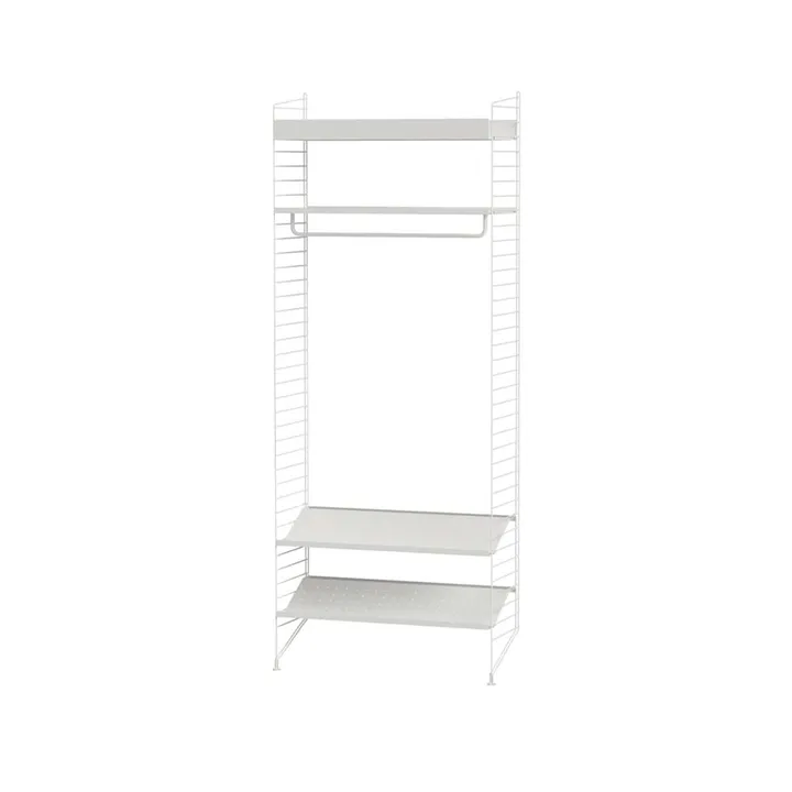 Scaffale da ingresso String bianco - combinazione L - String