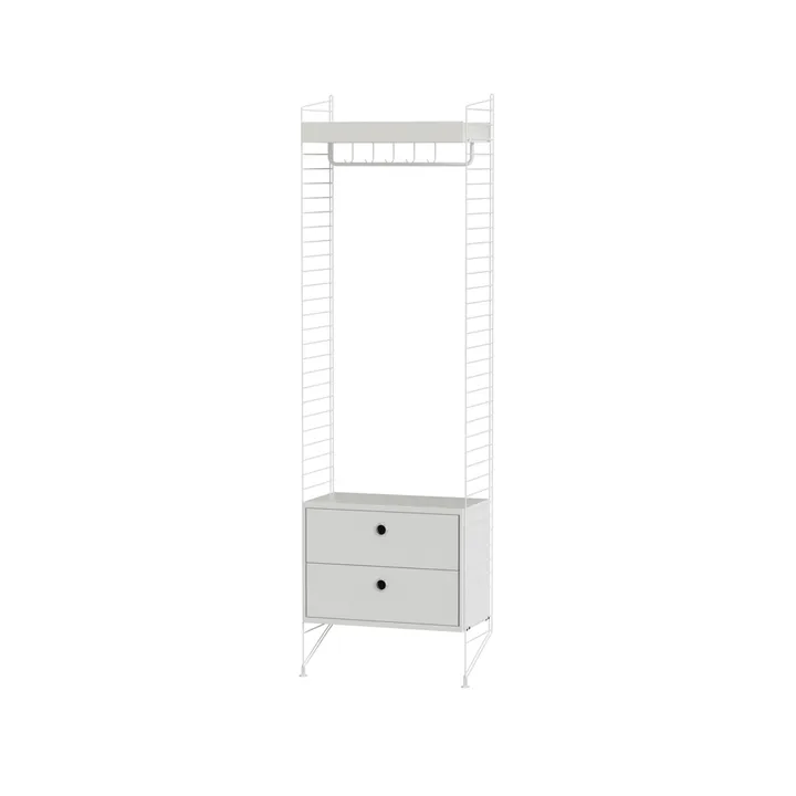 Scaffale da ingresso String bianco - combinazione M - String