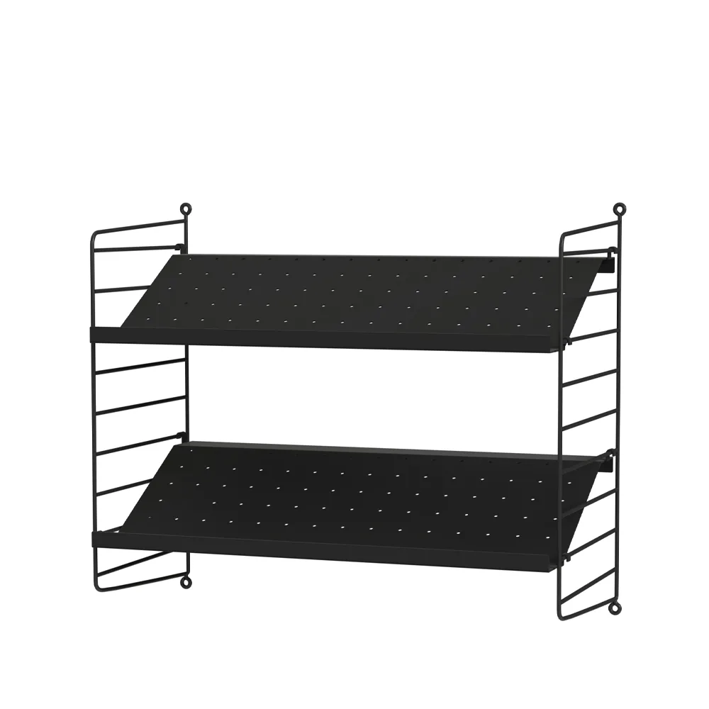 Scaffale da ingresso String nero - combinazione F,  String