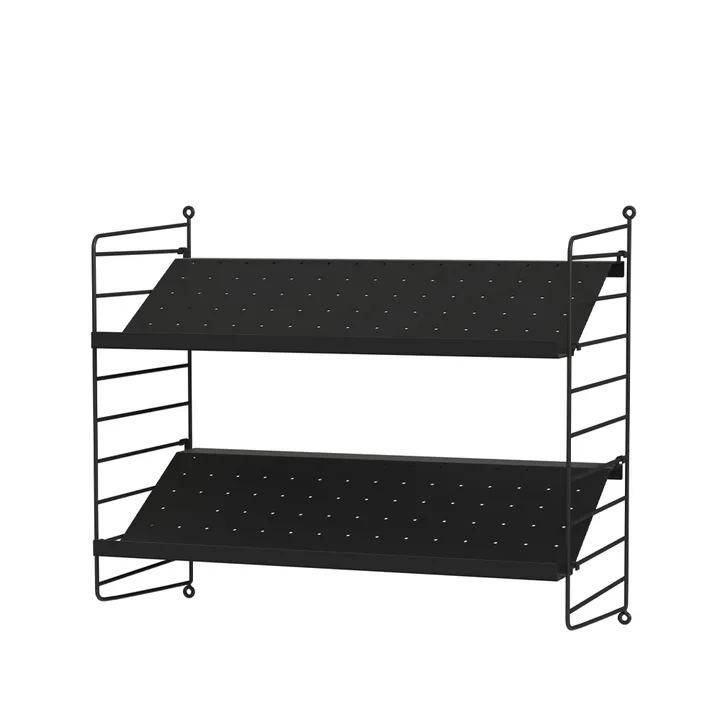 Scaffale da ingresso String nero - combinazione F - String
