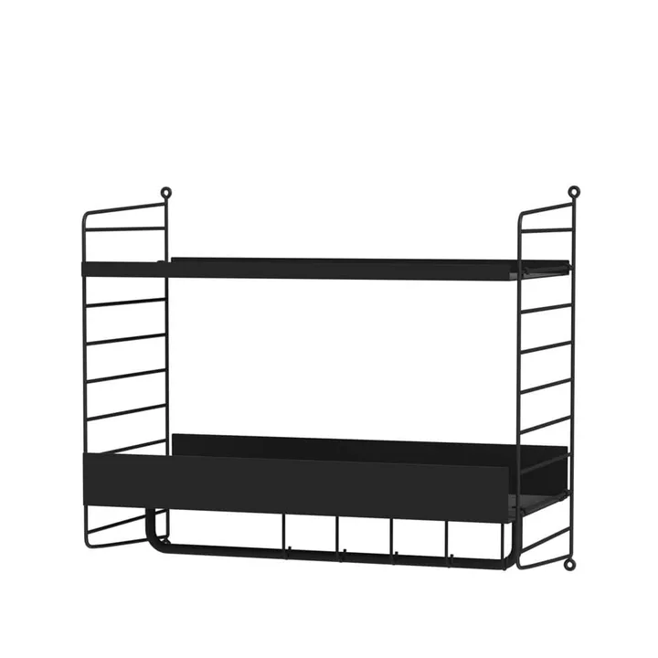 Scaffale da ingresso String nero - combinazione G - String