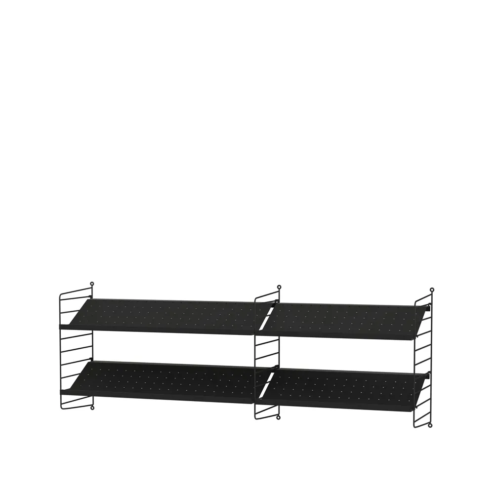 Scaffale da ingresso String nero - combinazione I,  String