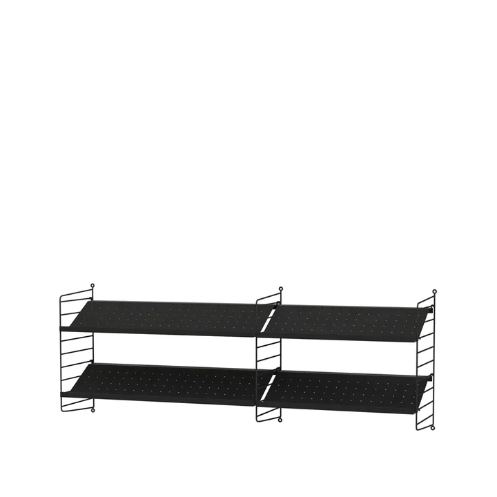 Scaffale da ingresso String nero - combinazione I - String