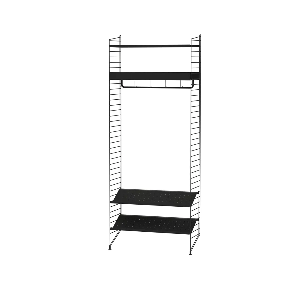 Scaffale da ingresso String nero - combinazione R,  String