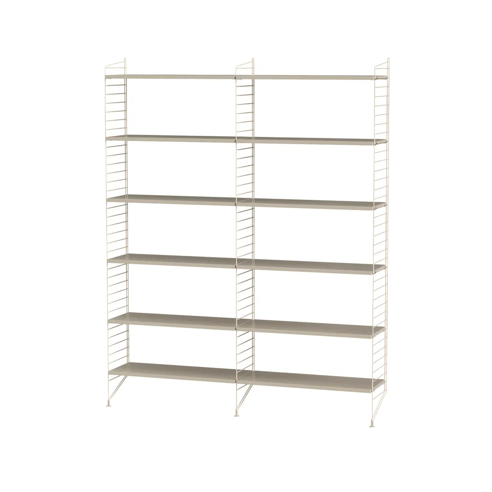 Scaffale da salotto String beige - combinazione A String