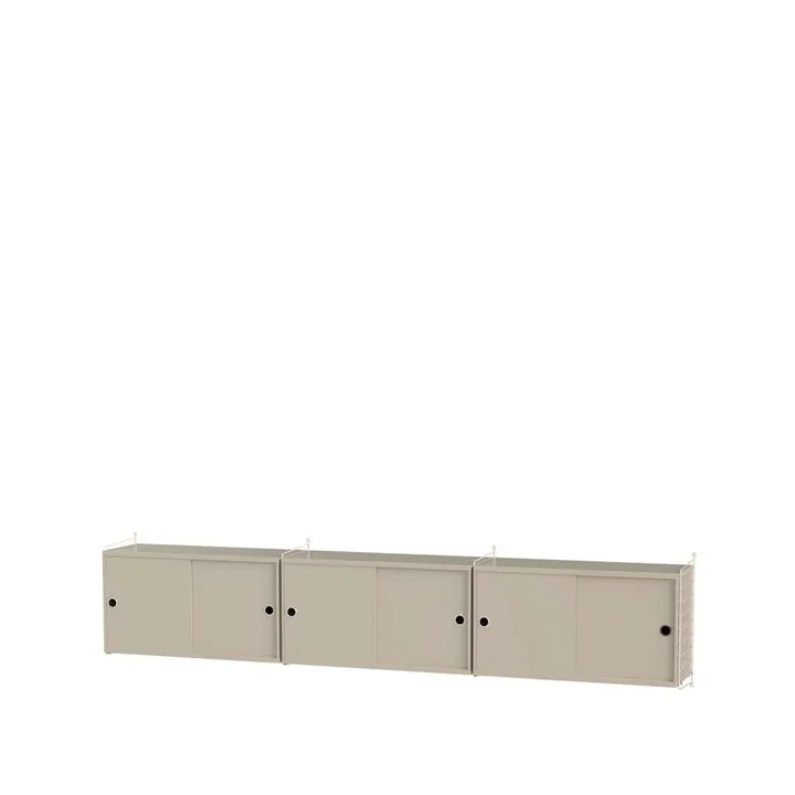 Scaffale da salotto String beige - combinazione D - String