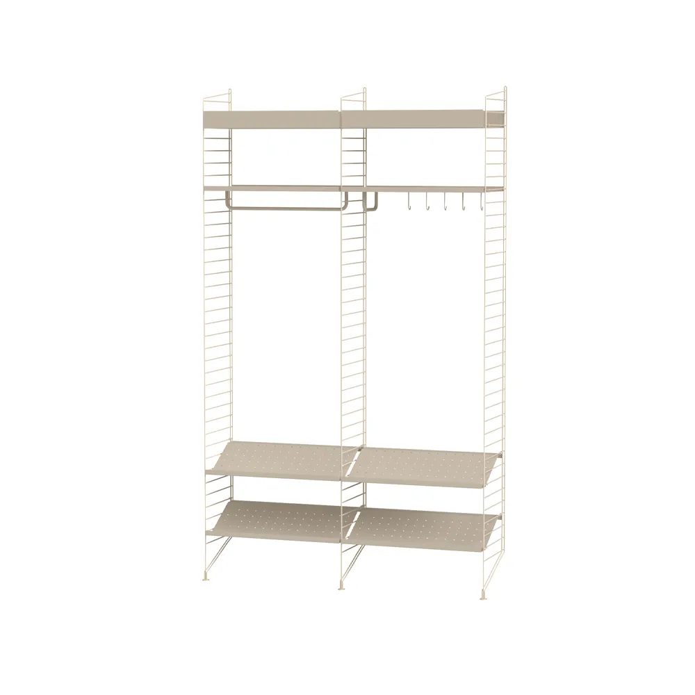 Scaffale da salotto String beige - combinazione K,  String