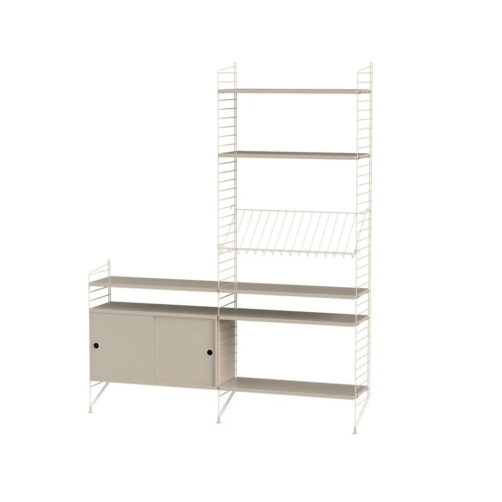 Scaffale da salotto String beige - combinazione K String