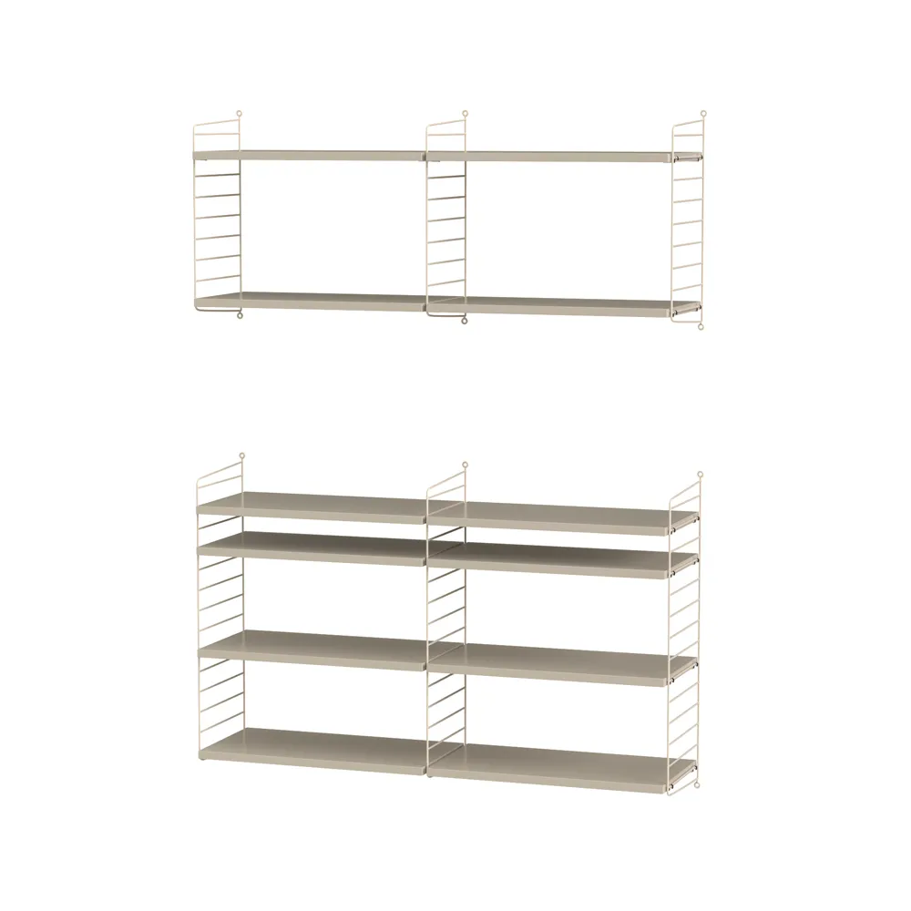 Scaffale da salotto String beige - combinazione N String