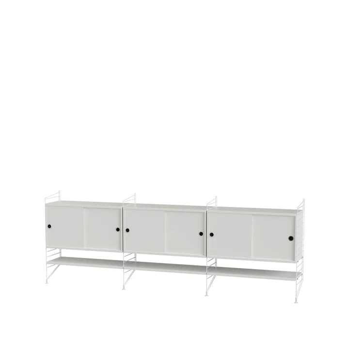 Scaffale da salotto String bianco - combinazione F - String
