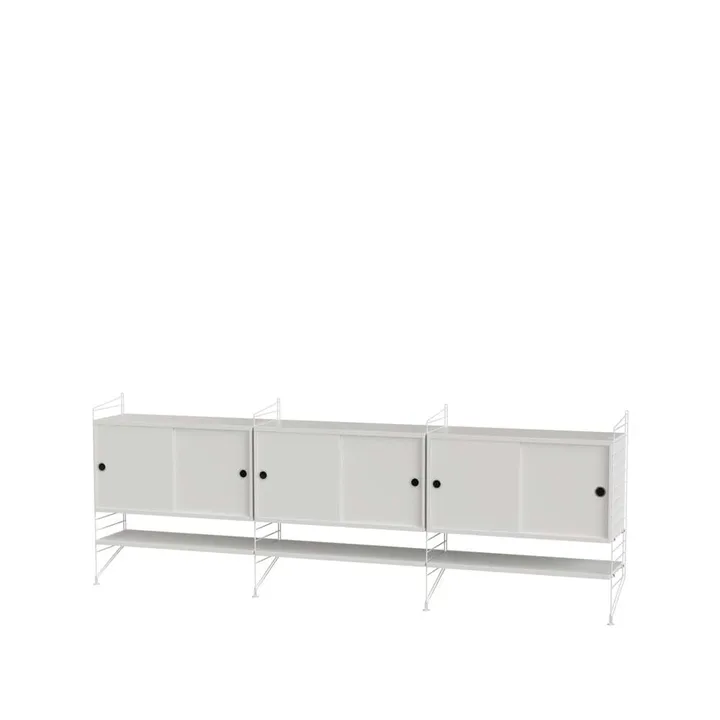 Scaffale da salotto String bianco - combinazione F - String