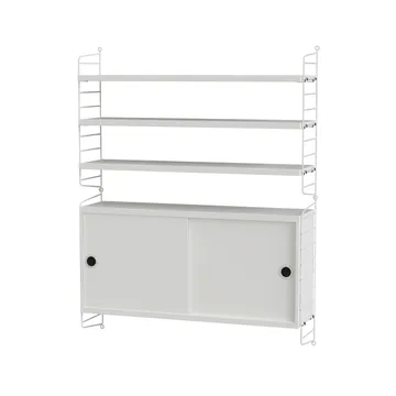 Scaffale da salotto String bianco - combinazione I - String