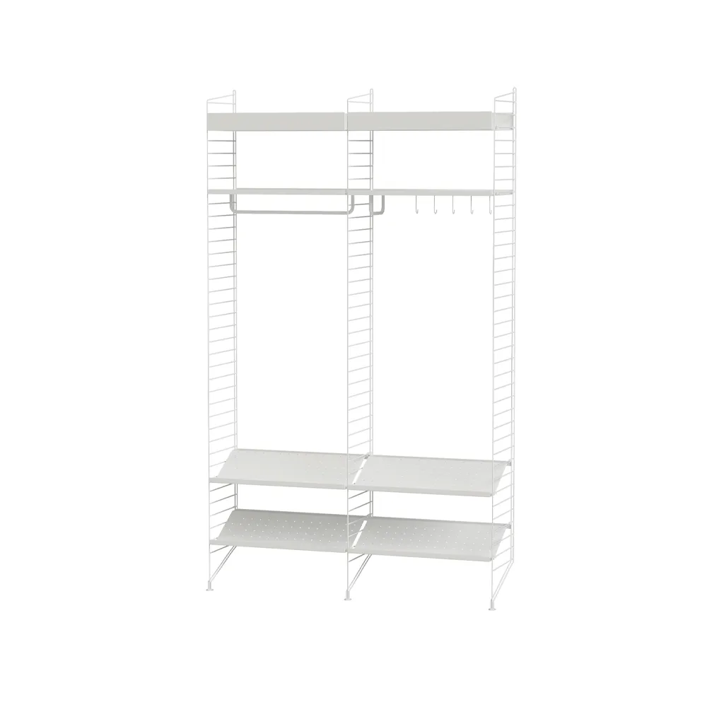 Scaffale da salotto String bianco - combinazione K,  String
