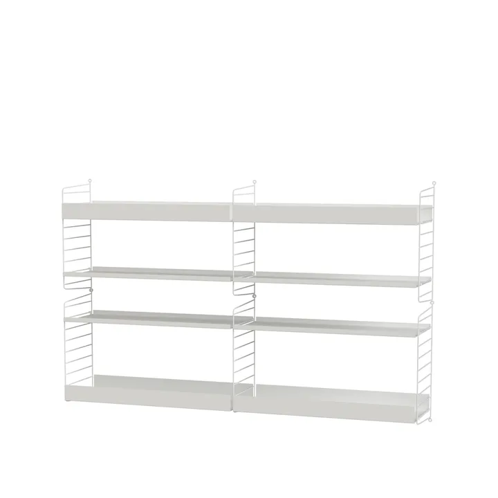 Scaffale da salotto String bianco - combinazione L - String