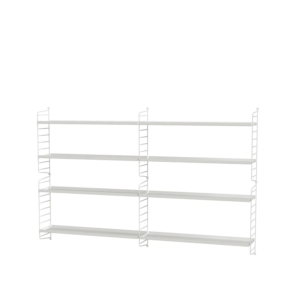 Scaffale da salotto String bianco - combinazione M,  String