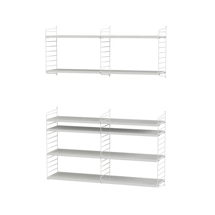 Scaffale da salotto String bianco - combinazione N - String
