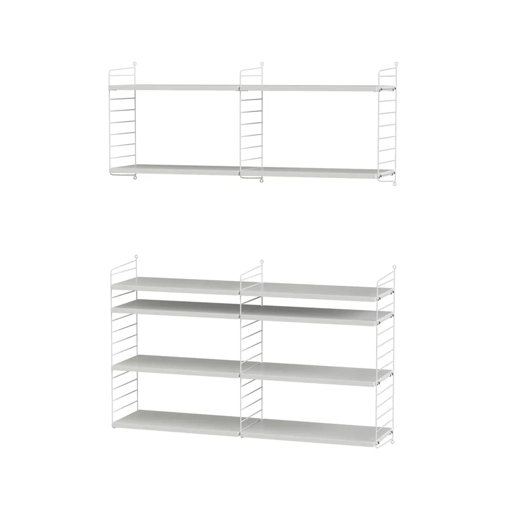 Scaffale da salotto String bianco - combinazione N String