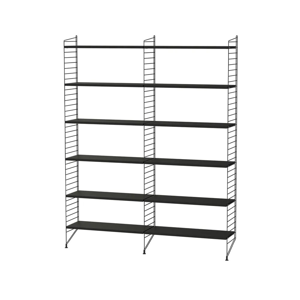 Scaffale da salotto String nero - combinazione A String