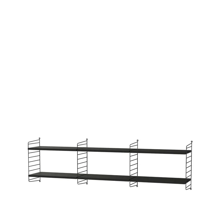 Scaffale da salotto String nero - combinazione O - String