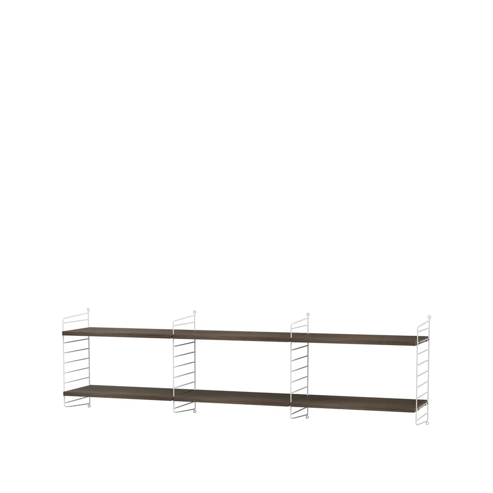 Scaffale da salotto String noce e bianco - combinazione O,  String