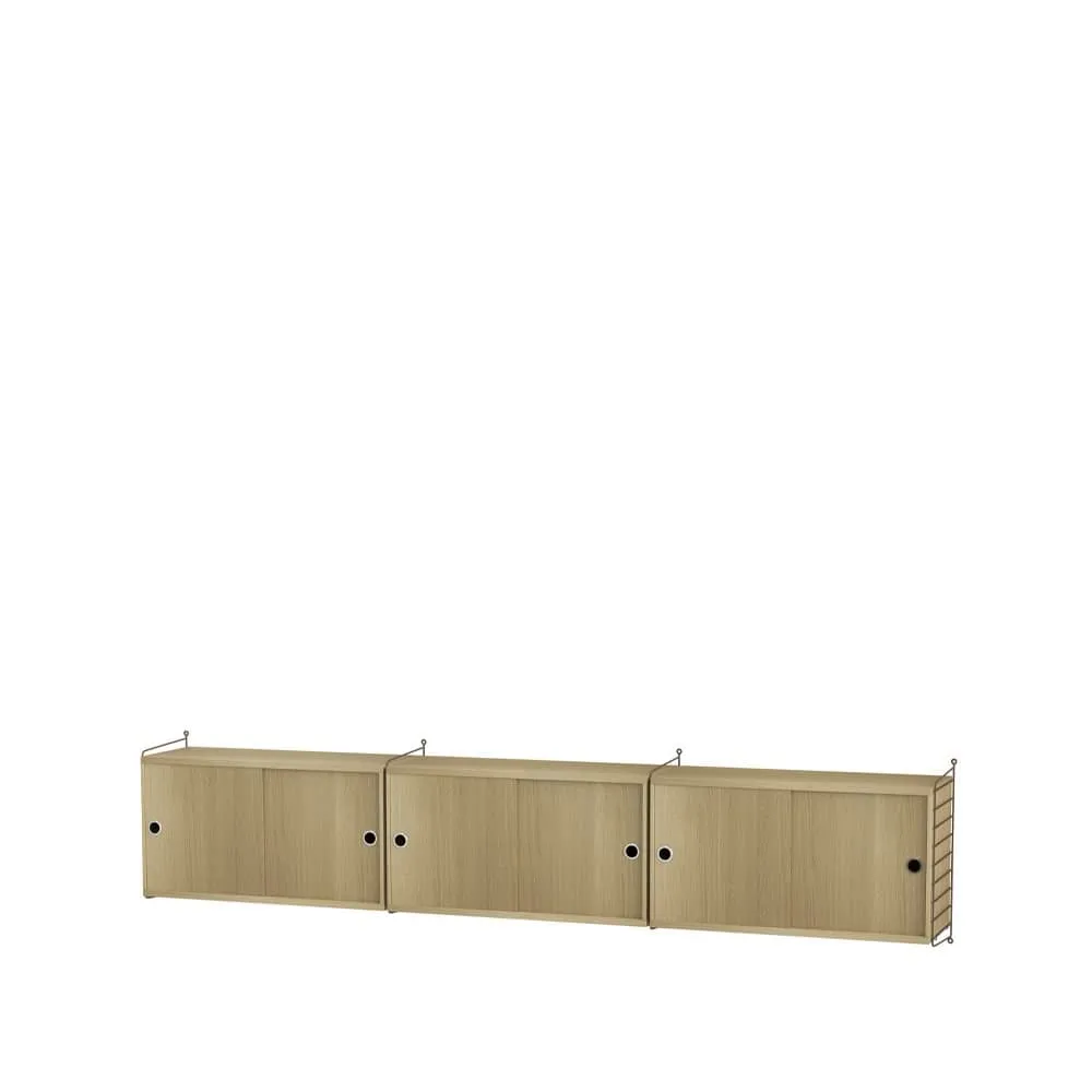 Scaffale da salotto String rovere e marrone - combinazione D String