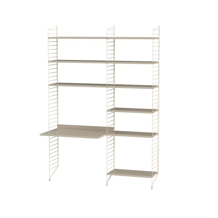 Scaffale da ufficio String beige - combinazione B - String