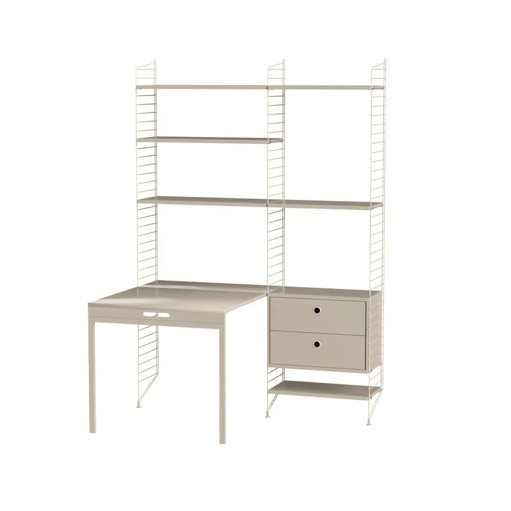 Scaffale da ufficio String beige - combinazione E String
